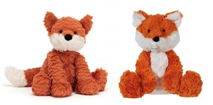 Left to right: Fuddlewuddle Fox and Apricot Lamb Toys Fox